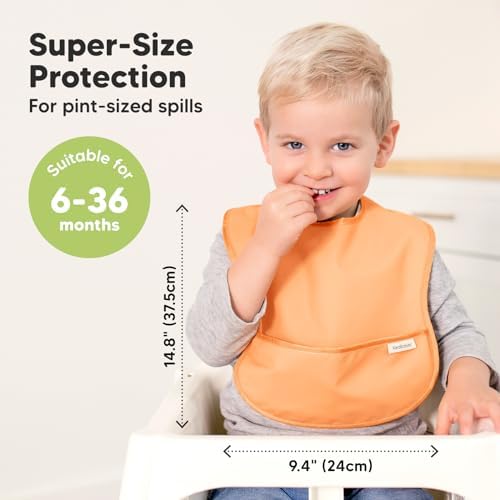 KeaBabies Baby Bowls with Suctions and Bibs Set