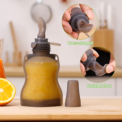 Haakaa Silicone Baby Food Spoon with 4oz Storage Pouch