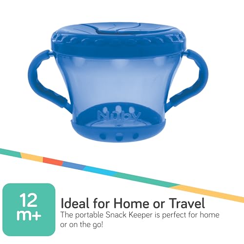 Nuby 2-Pack Snack Keepers Blue Green