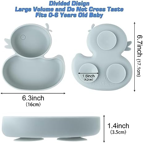 Nohlerlife Baby Suction Plate with Fork Spoon
