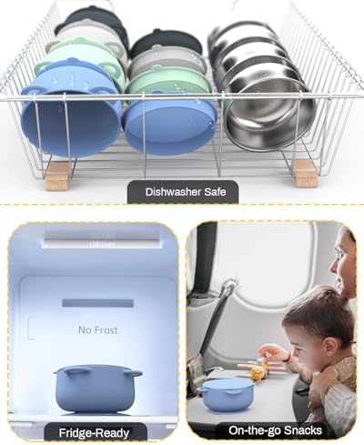 Bakpoco Baby Suction Bowls 4-Pack Ocean Explorer Set