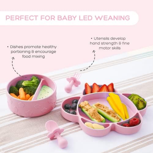 Grabease Baby Feeding Set 4 Piece Suction Plates