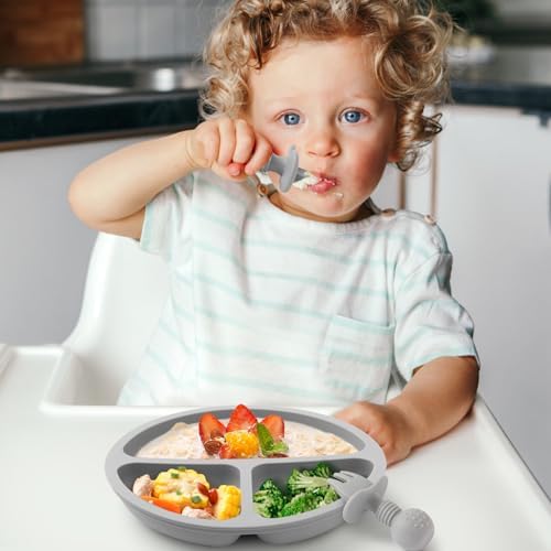 Eascrozn Silicone Baby Feeding Set 2 Pack 1