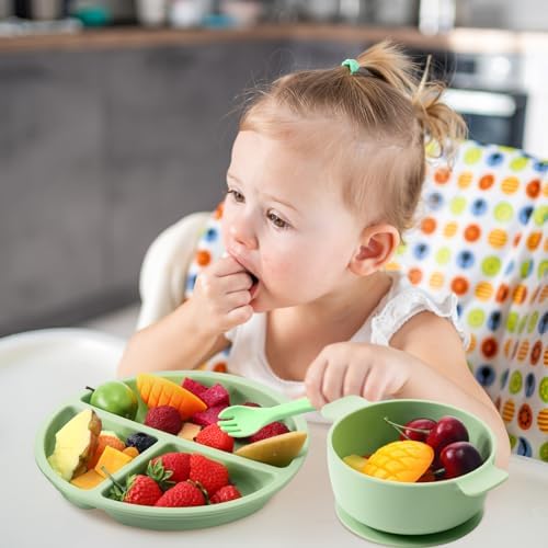 Dandat 24 Pcs Silicone Baby Feeding Set