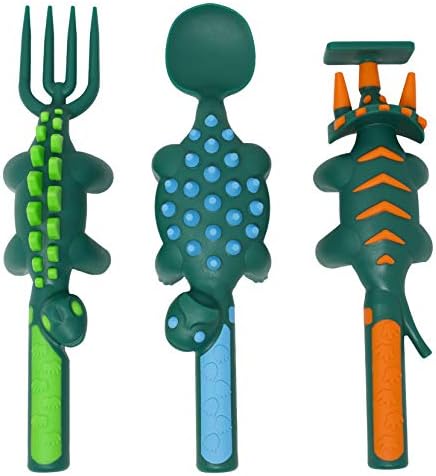 Constructive Eating Dino Toddler Utensils Placemat Set