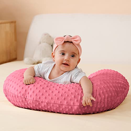 QUENESS Nursing Pillow with Soft Cover for Breastfeeding and Tummy Time