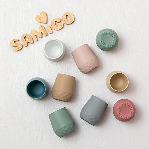 SAMiGO Silicone Baby Cups for 6-12 Months