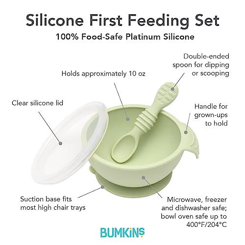 Bumkins Baby Bowl Set for BLW 4 Months Up