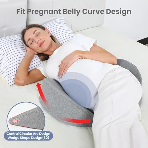 WEIKA Pregnancy Pillow with Memory Foam and Adjustable Support