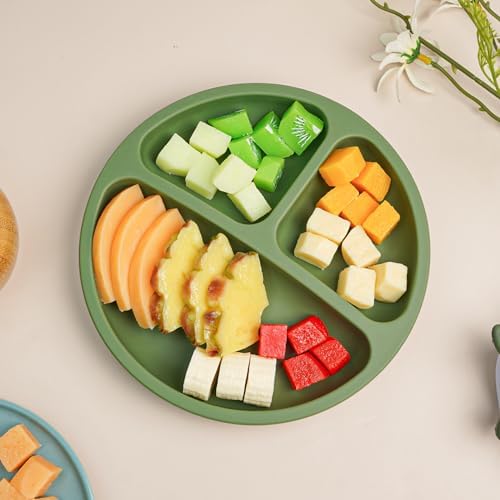 LITTLE RAWR Suction Plates 3 Pack BPA Free