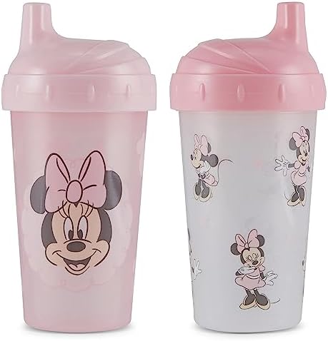 Disney Toddler Sippy Cups with Minnie Mouse Design Pack of Two