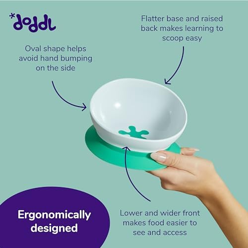 Doddl Toddler Suction Bowl for Self Feeding 1-3 Years