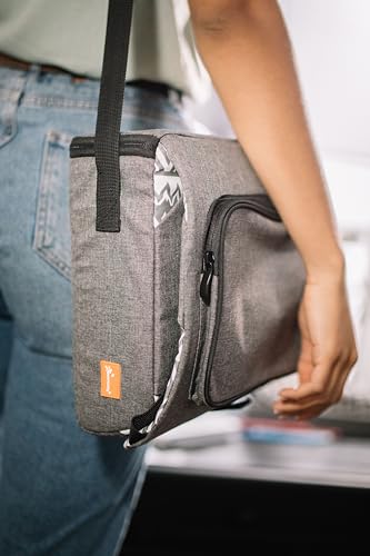 Dreambaby Grab N Go Travel Booster Seat with Storage Grey