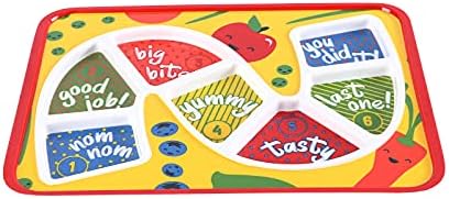 GSM Brands Kids Dinner Plate with Divided Portions 1