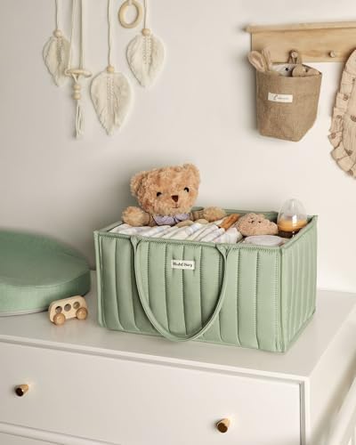 Blissful Diary Diaper Caddy Organizer Sage Green