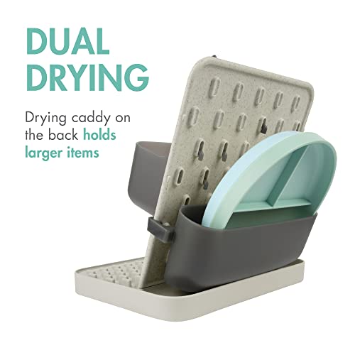 Boon Groove Vertical Baby Bottle Drying Rack - Holds 6 Bottles