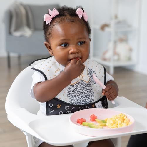 Disney Minnie Mouse Silicone Plate and Spoon Set for Babies and Kids
