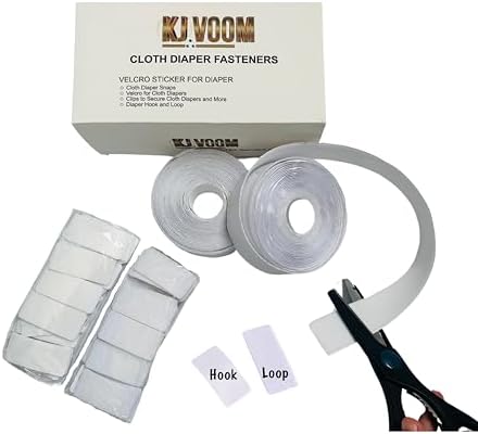KJVOOM Adhesive Diaper Closures 100-Sheets 2 Rolls