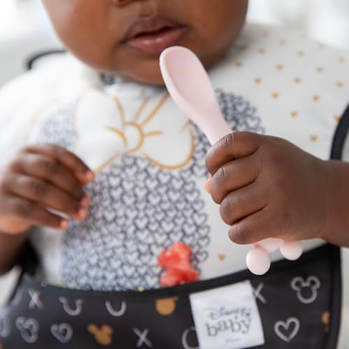 Disney Minnie Mouse Silicone Plate and Spoon Set for Babies and Kids