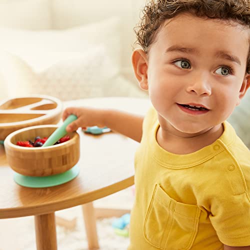 Munchkin Non-Toxic Bamboo Suction Bowl and Spoon Set