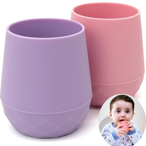 Tiny Cup for Baby 4 Months 2oz Shatterproof Open Cup Set