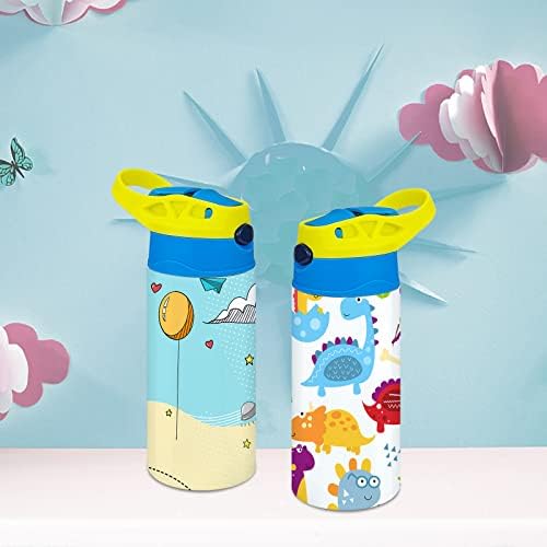 XccMe Kids Sublimation Tumbler 12oz Sippy Cup with Handle