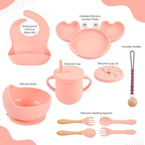 Dive and Drive Silicone Baby Feeding Set 14 Pcs