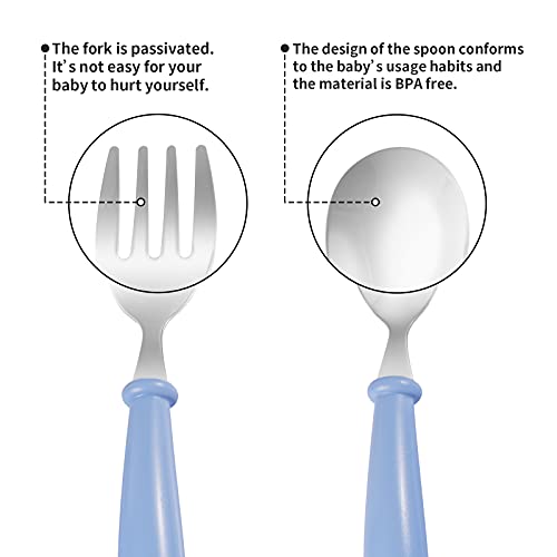 Kirecoo Toddler Stainless Steel Flatware Set