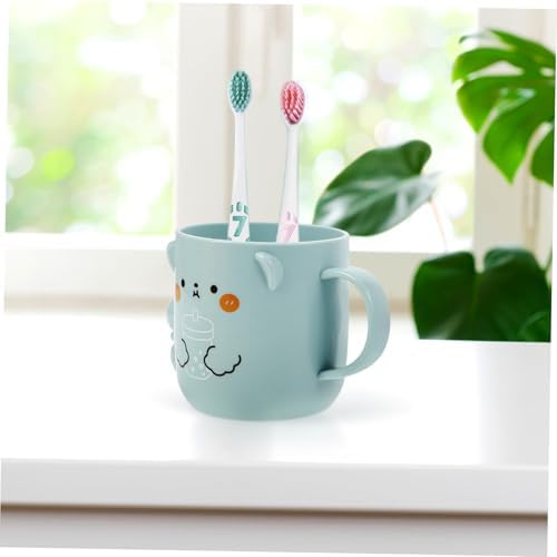Cabilock 3D Bear Toothbrush Cups Reusable Plastic