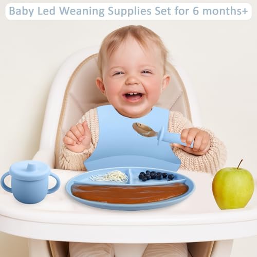 Positive Pieces Silicone Baby Feeding Set for 6-Month Old Babies 1