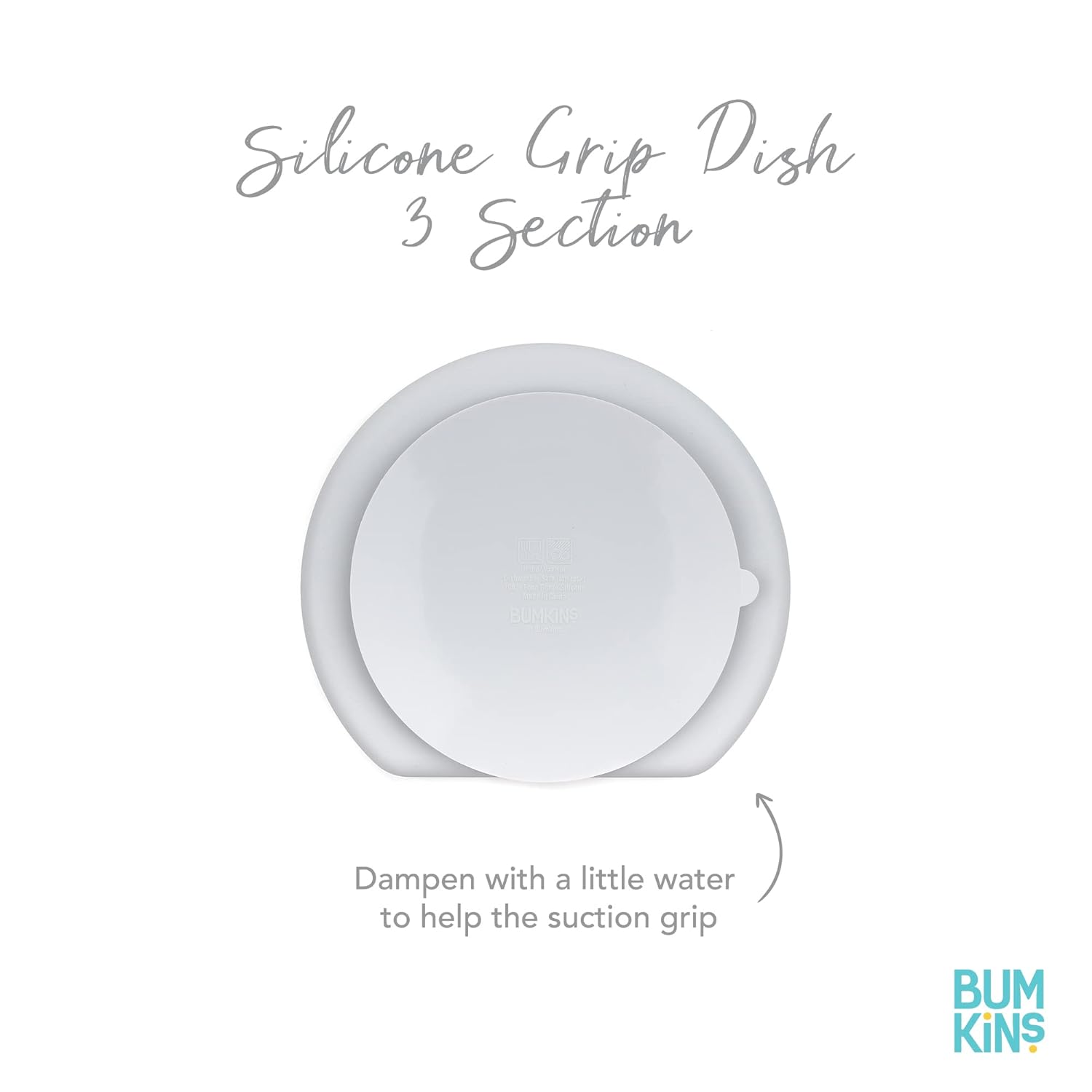 Bumkins Silicone Grip Dish Set of 2 Sage