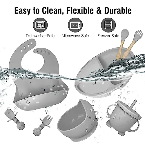 Mrkyy Silicone Baby Feeding Set for Led Weaning