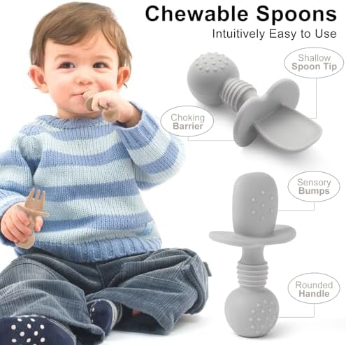 Eascrozn Silicone Baby Feeding Set 2 Pack 1
