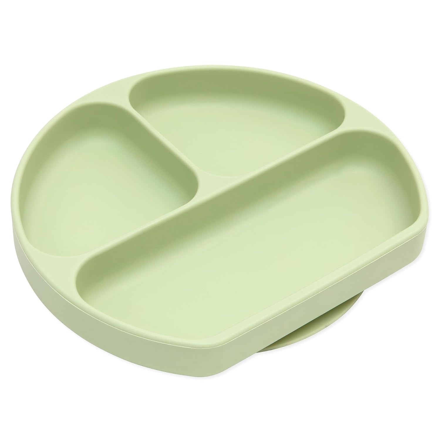 Bumkins Toddler Suction Plate for 6 Months and Up Sage