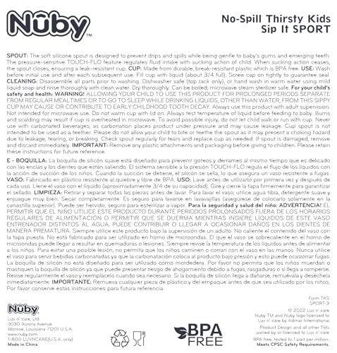 Nuby No-Spill Sip-it Sport Cup 2 Pack - 12oz 12 Months