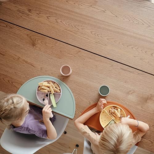 Mushie Silicone Suction Plate Soft Lilac