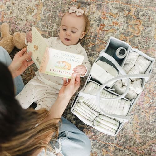 Putska Nursery Storage Basket - Diaper Caddy Organizer 1