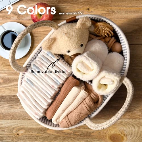 JJOO Baby Changing Basket with Diaper Caddy 1