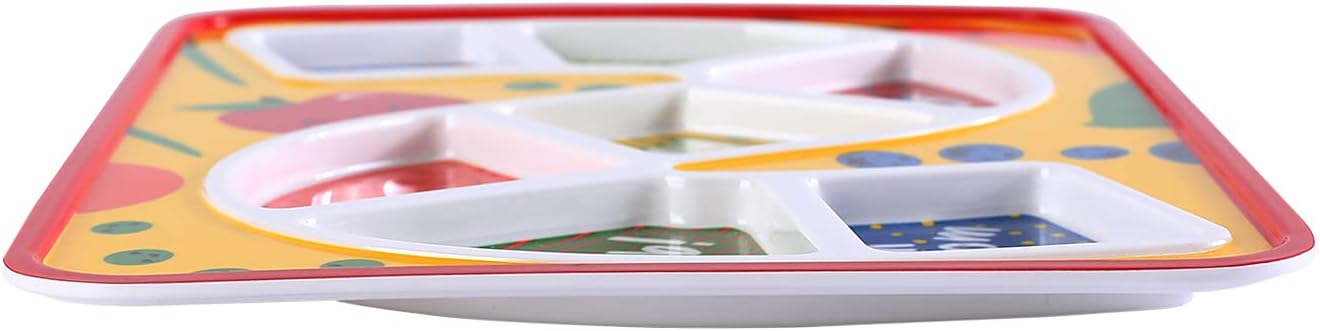 GSM Brands Kids Dinner Plate with Divided Portions 1