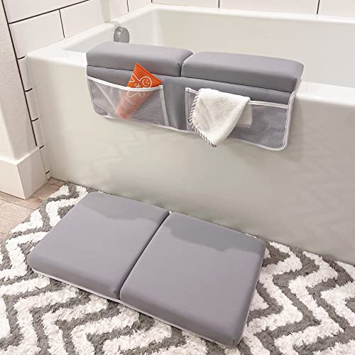 JJGoo Bath Kneeler with Elbow Rest Pad Set - Gray 1