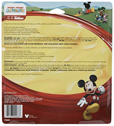 The First Years Disney Mickey Mouse Dinnerware Set 4 Count