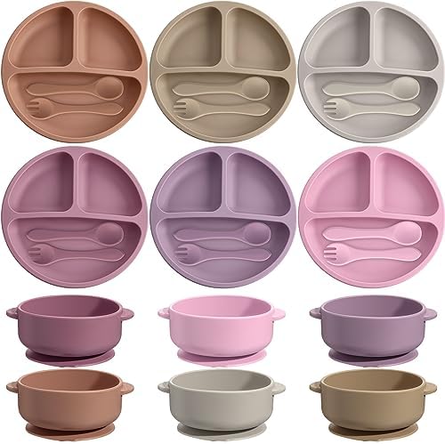 Dandat 24-Piece Silicone Baby Feeding Set