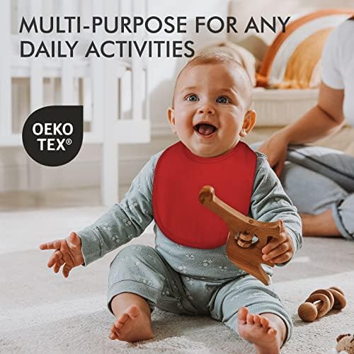 egmao baby 10 Pack Snap Bibs for Newborns