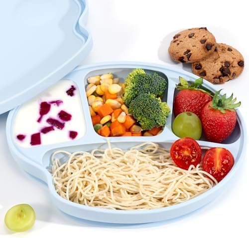 Li Zhao Baby Suction Plates with Lids