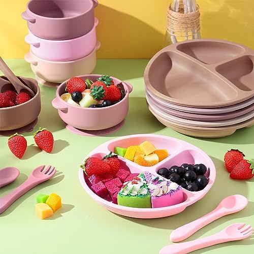 Dandat 24-Piece Silicone Baby Feeding Set