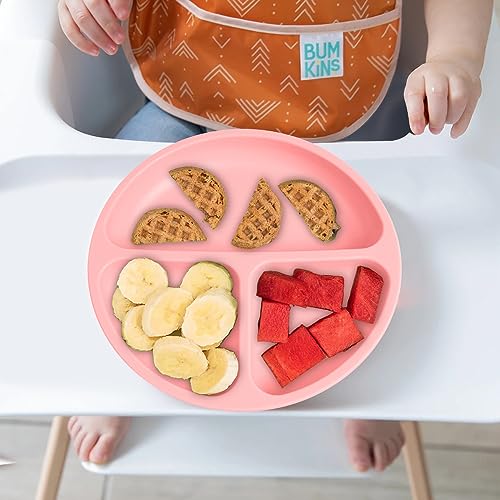 Vicloon Toddler Plates with Lids and Suction