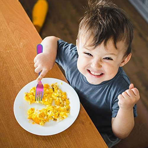 Poylim Kids Rainbow Cutlery Set of 4