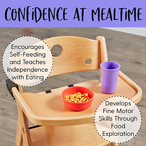 ECR4Kids ELR-18100-BE My First Meal Pal Snack Bowls 3-Pack Berry