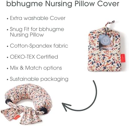 bbhugme Nursing Pillow Cover - Dots Design