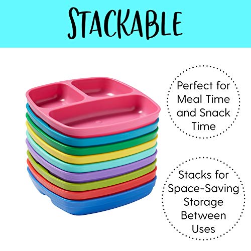 ECR4Kids My First Meal Pal 3-Pack Divided Plates